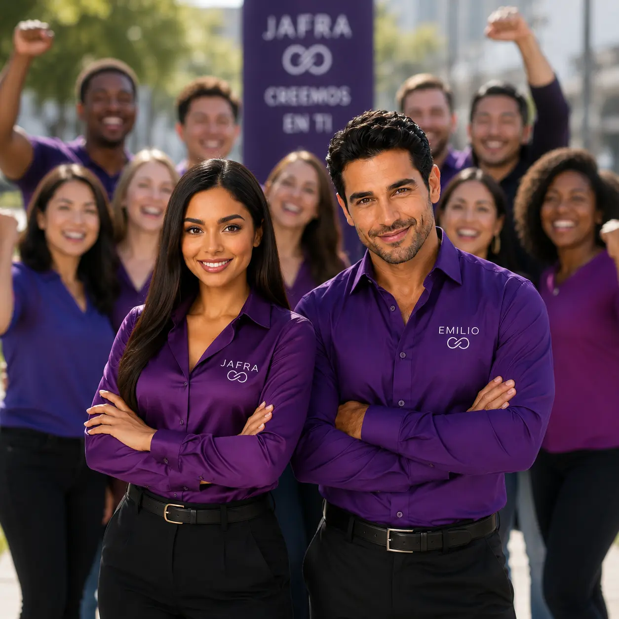 Equipo de Ola Morada JAFRA durante una jornada de prospección
