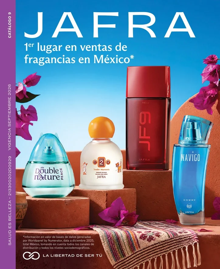 Portada Catálogo y Folleto JAFRA Oportunidades SEPTIEMBRE 2026