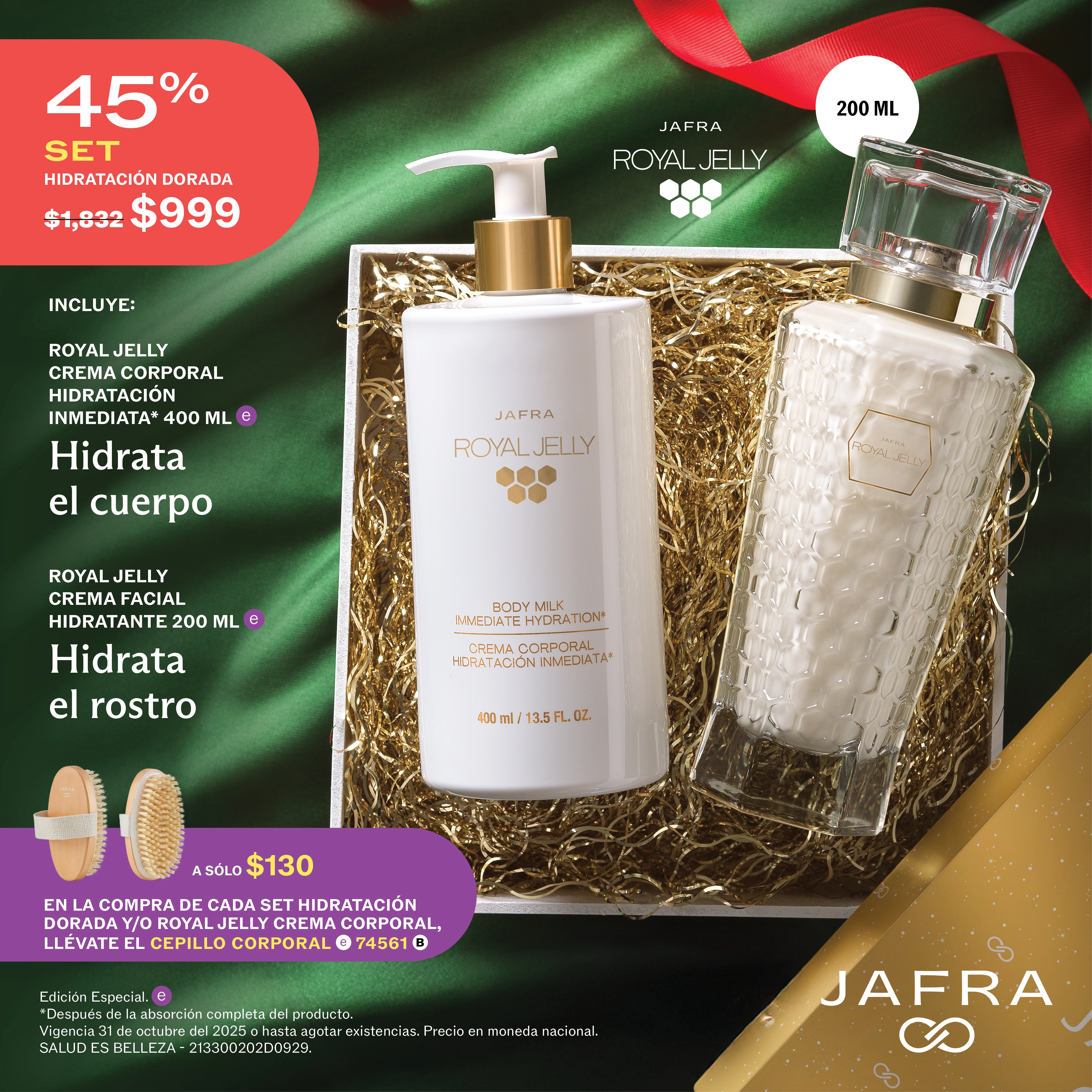 Set Hidratación Dorada