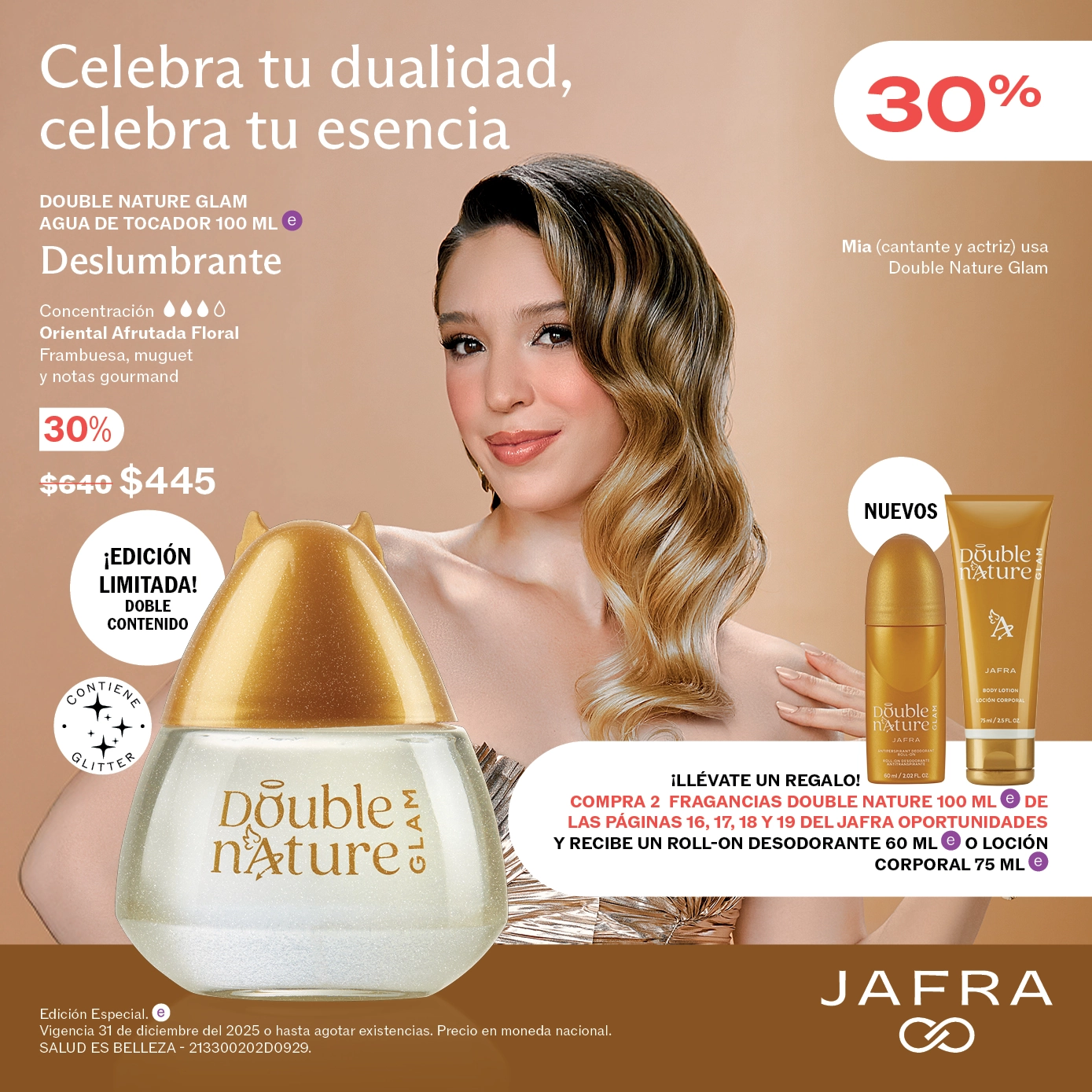 Double Nature Glam Agua de Tocador 100 ml