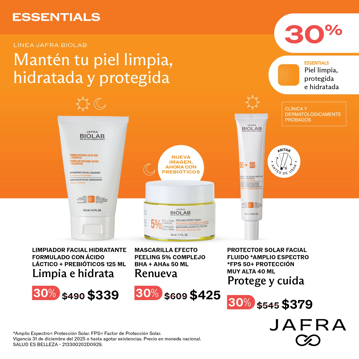 Jafra BioLAB Essentials - Cuidado Científico
